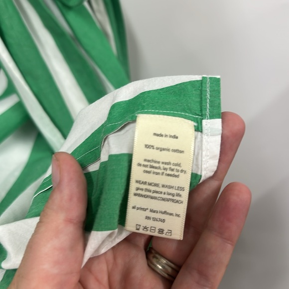 MARA HOFFMAN
ALMA DRESS GREEN AND WHITE STRIPE swim dress xs - Picture 7 of 9